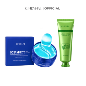 Cindynal Masker Mata Collagen Crystal Eye Mask Emas Gold 60 lembar / Gratis Exfoliating Gel