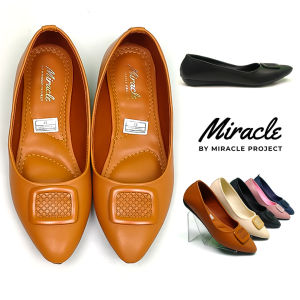 Cyra Series 04 - Flat Shoes Sepatu Kerja Wanita Outsol Karet Selop Slip On Size 36-40
