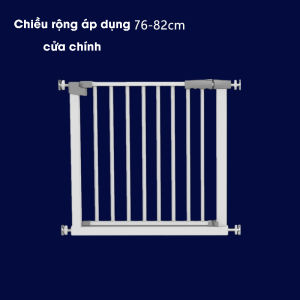 [CAO 107cm] Thanh chắn cửa cầu thang nhà bếp có khóa tự động dành cho bé thanh dày to lắp đặt không cần khoan tường