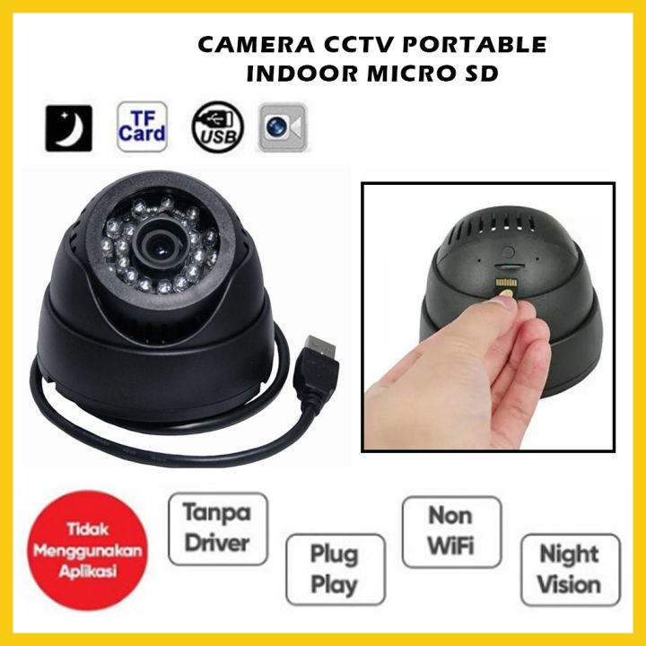 Camera CCTV Portable Micro SD Kamera Pengintai Kamera CCTV