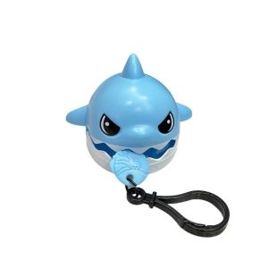 Funny Playful Pulling Line Biting Teeth Shark Cartoon Carrying Hanging Keychain Cute Toys Interesting Friends Gifts