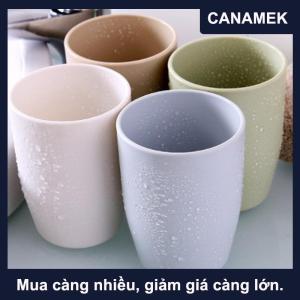 【CANAMEK】 Cốc uống trong phòng tắm cốc súc miệng bằng nhựa cốc uống nước cà phê trà giá đỡ bàn chải đánh răng đơn giản màu trơn đồ dùng uống nước