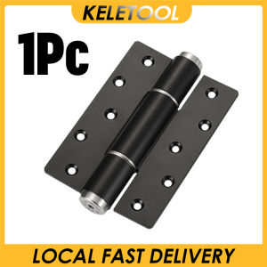 Spring Loaded Hinges Self Closing Door Hinge Silent Hydraulic Buffering Adjustable Door Closer Tension And Speed Anti Pinch Injury 2pcs