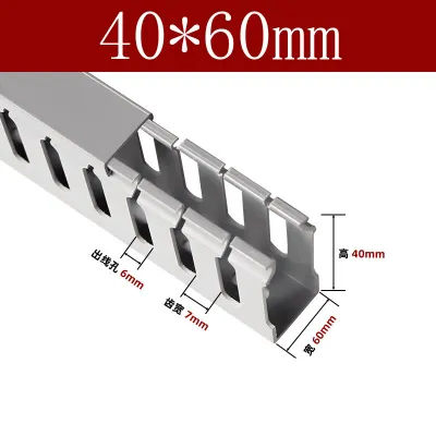Máng Nhựa Đi Dây Điện - Màu Ghi (Thanh 1m). Đủ các kích thước
