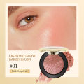KIMUSE Lighting Glow Baked Blush Long-lasting & Waterproof Powder Natural Shimmer Finish Blusher Black Gold Galaxy Collection. 