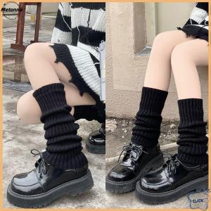 Follow Get More【Metonna】 Lolita Leg Warmers Women Long Socks Wool Knitted Foot Cover Arm Warmer Autumn Winter Crochet Heap Socks Boot Cuffs Stockings