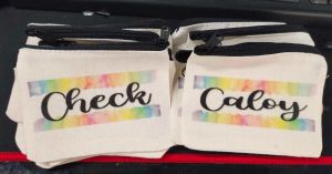 Personalize Canvas Zipper Pouch (50pcs per order)