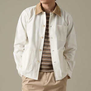 TWENTYSECOND เสื้อแจ็คเก็ตผ้าคอตต้อนทวิล รุ่น Classic Barn Jacket - ขาว / White