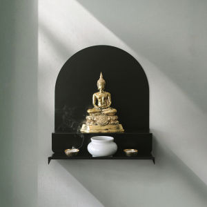 Moreover หิ้งพระ มินิมอล โมเดิร์น Good Day Good Night minimal modern ติดผนัง วางบนชั้น ขาว ดำ