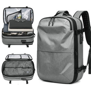 Fenruien Airback Vacuum TSA Lock Travel Backpack Multifunction High Capacity Expandable Waterproof 17.17.3 Inch Laptop Backpack