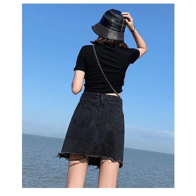 Black denim shop skirt 7xl