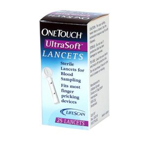 One Touch UltraSoft Blood Lancets 25s or 100s or One Touch UltraSoft Lancing Device