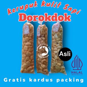 Kerupuk Kulit Sapi Dorokdok Rambak Kulit Sapi Aneka Rasa Gurih Renyah Halal Tanpa Pengawet 200 GR