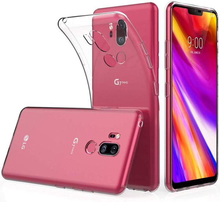 For LG G7 ThinQ Soft Silicon Gel Bumper Cushion Crystal Clear Jelly Case  Anti-yellowing Material Washable Full Protective Phone Cover Lazada PH