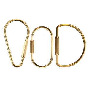 Pack of 5 Unique Keychain Part Metal Link Copper Texture Key Accessories Keyring Clasps Suitable for Everyday Use