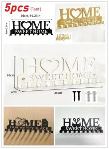 【Super low price】Decorative Metal Wall Key Holder Key Rack Organizer with Hooks for Entryway Hallway Office Home Wall Decor Hanging Keys Storage