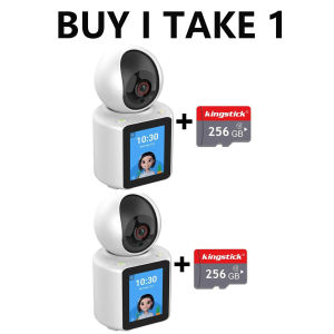 BUY 1 TAKE 1 Video& CCTV XIAOMI 1080p Cctv Ai Security Camera Two Way Vision HD Video Intercom Call Camera 360° Rotatable with 2.8 Inch Display Night Vision Mode for Voice Control Home IP Security Camera