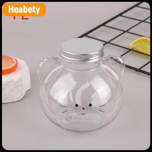 【2-3 ngày giao hàng】 Kawaii mèo chai nước cho trà sữa cà phê nước trái cây di động uống cup nhà trong suốt ép nước giải khát uống chai BPA miễn phí