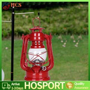【HCS】Retro Kerosene Lantern Outdoor Camping Lights Metal Hurricane Table Lamps for Patio Decoration