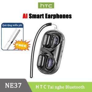 HTC NE37 Tai nghe dịch thuật AI Tai nghe Bluetooth không dây thực sự V6.0 OWS Tai nghe mở Tai nghe TWS IPX5 Chống bụi và chống nước