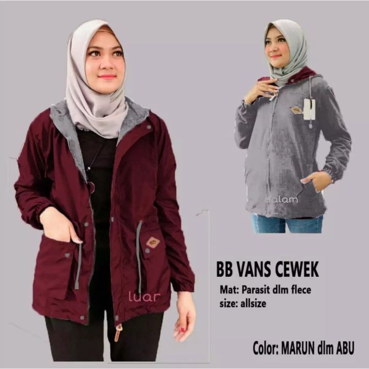 Jaket Parka Parasut Murah Jaket Bolak Balik Wanita Jaket