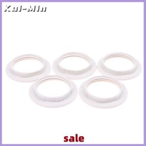 Kui-Min 5pcs E14 E27 Lampshade Collar Rings Threaded Candelabra Base Retainer Lock Light Shades Socket Reducing Ring Bulb Holder