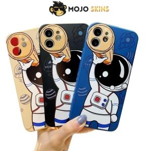[MojoSkins] Cute Astronaut Casing Silicon Soft Case - iPhone 11 / 12 Pro Max / XS Max / XR / X 6 / 6s 8 / 7 Plus