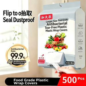 500PCS Disposable Elastic Food Covers Fresh Lids Plastic Wrap Bag Shower Cap Fresh Keeping Bag