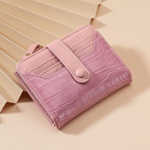 Wallet For Women 2024 New Fashion Ladies Bifold Short Wallets With Card Holder Zipper Coin Purse #H9119