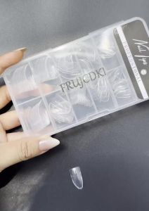 Acrylic Nail Tips - Eagle Claw Nail Tips 100Pcs Fake Tips Half Cover Extension Tips Hawk Curved False Tips for Festivals Cosplay Claws Women Gift (Transparent 100pcs)