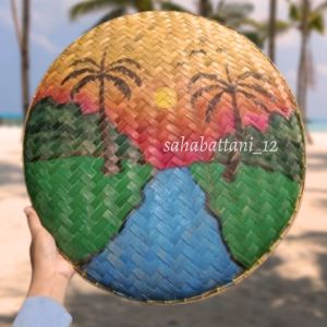 Tampah lukis aesthetic free custom / tampah lukis prakarya sekolah