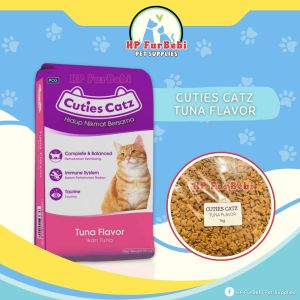 Cuties Catz 1kg Tuna Salmon Seafood and Tuna & Shrimp Flavor Dry Cat Food Repacked