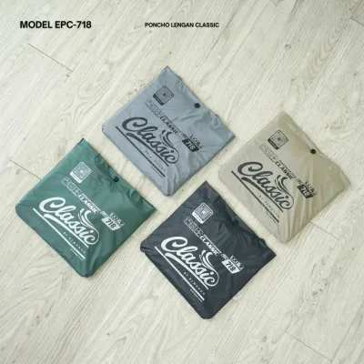 RMH Jas Hujan Stelan Dewasa Ponco Lengan Celana Stylish Awet Anti Rembes Classic 718 by Elmondo