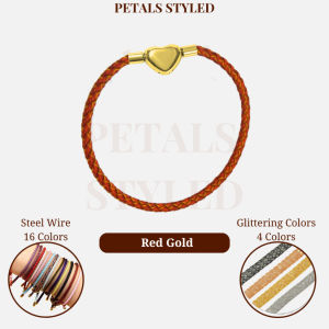 【PETALS_STYLED】 Steel Wire Glittering Stainless Steel Love 2 Clasp Charm Bracelet 不锈钢钢丝绳网水钻手绳