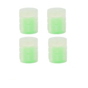 Fluorescent Car Tire Valve Caps Luminous Stem Caps 4 Pack Tire Valves CapsUniversal Handmade Rhinestones Stem Cover Illuminated Valves Nozzles Car Accessories