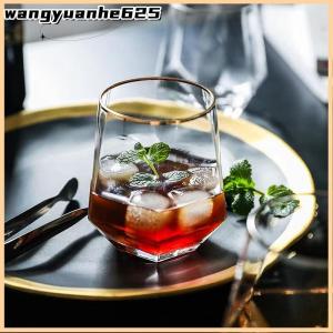 [WYH Store] 👗 European Style Edged Plastic Hexagonal Household Transparent Whiskey Hexagonal Foreign Wine
