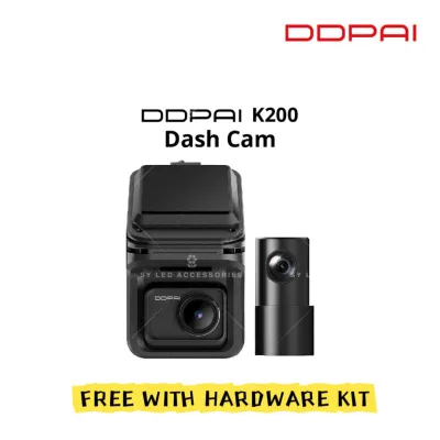 DDPAI K200 Dash Cam 2K + 1080P Dual Channel With 24h Hardwire Kit Parking Monitoring ADAS