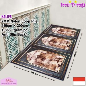 Tren-D-rugs Karpet sajadah jumbo motif turkey alas lantai masjid anti slip 110 cm x 200 cm - NMs