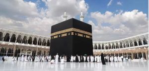 Islamicartpoint Mekah Khana Kaabah Kanvas Makkah Pada Hari Masa Canvasislamic Seni Dinding