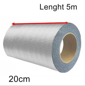 TRENY Repair Tape Super Waterproof Butyl Rubber Aluminium Foil Tape Strong Adhesive 10M/5M
