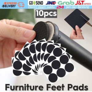 [Ready Stock] Perekat diri Furniture Kaki Kaki Non Slip Karpet Merasa Bantalan Anti Slip Tikar Lembut Tutup Untuk Meja Kursi