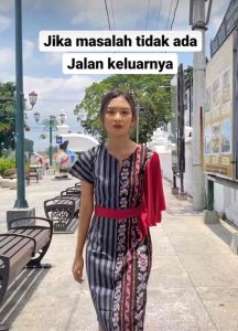 DELINA DRESS TENUN - BAJU TENUN ETHNIC