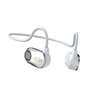 Black White Orange Bone Conduction Bluetooth Headphones - Non-intrusive Suitable for Sports and Running with Extremely Long Battery Life and Great for Fitness Headset