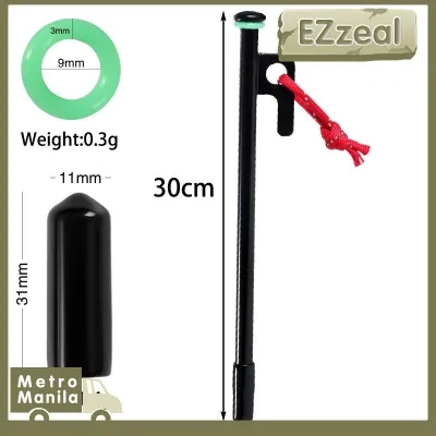 Adjustable Camping Tent Pole Holder And 20/30cm Camping Tent Peg Canopy Sunshade Support