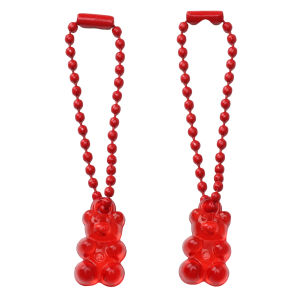 5 cái/túi Acrylic Gấu bông chuỗi hạt Mặt dây chuyền móc chìa khóa móc chìa khóa dễ thương cho Phụ kiện túi Vòng tay tự làm ﻿