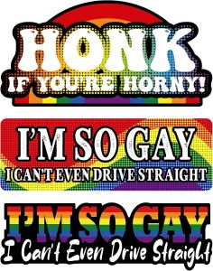 Im So I Cant Even Drive Straight Car Magnet Signs 3 Pack Waterproof Reflective Funny Car Magnet  Honk If Youre Bumper  for Cars Van Trucks Motorbike