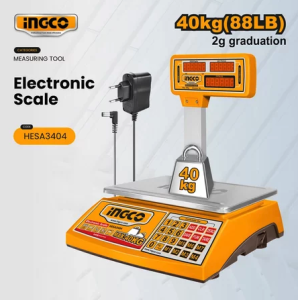 Ingco 40kg Digital Weighing Scale with LED Display 2g Double-Sided Retail Price Electronic Scale IPT