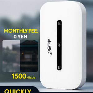 Portable 4G LTE WiFi Router with SIM Card Slot Wireless Pocket Hotspot Mobile Broadband Modem Fast Internet for Travel & Home