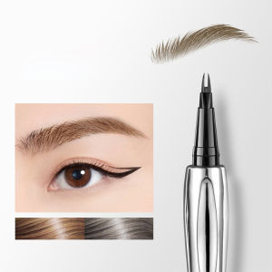 Dual-ended Brow Pencil Waterproof 2 Fork Tip Eyebrow Distinctive Wild Brow Tattoo Pencil Long Lasting Natural Liquid Eye Brow Pencil