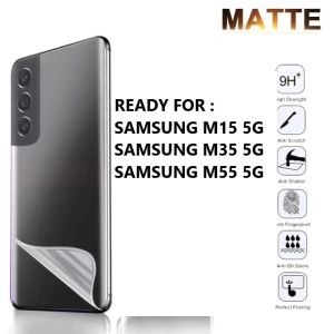 SAMSUNG A06 M35 5G M55 5G M15 5G M14 5G M33 5G M53 5G ANTI GORES HYDROGEL MATTE BELAKANG CLEAR DOFF GLARE SKIN GARSKIN ANTI MINYAK BACK JELL ANTI JAMUR SAMSUNG M53 5G SAMSUNG M14 5G